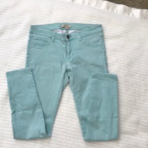 Mint green jeans